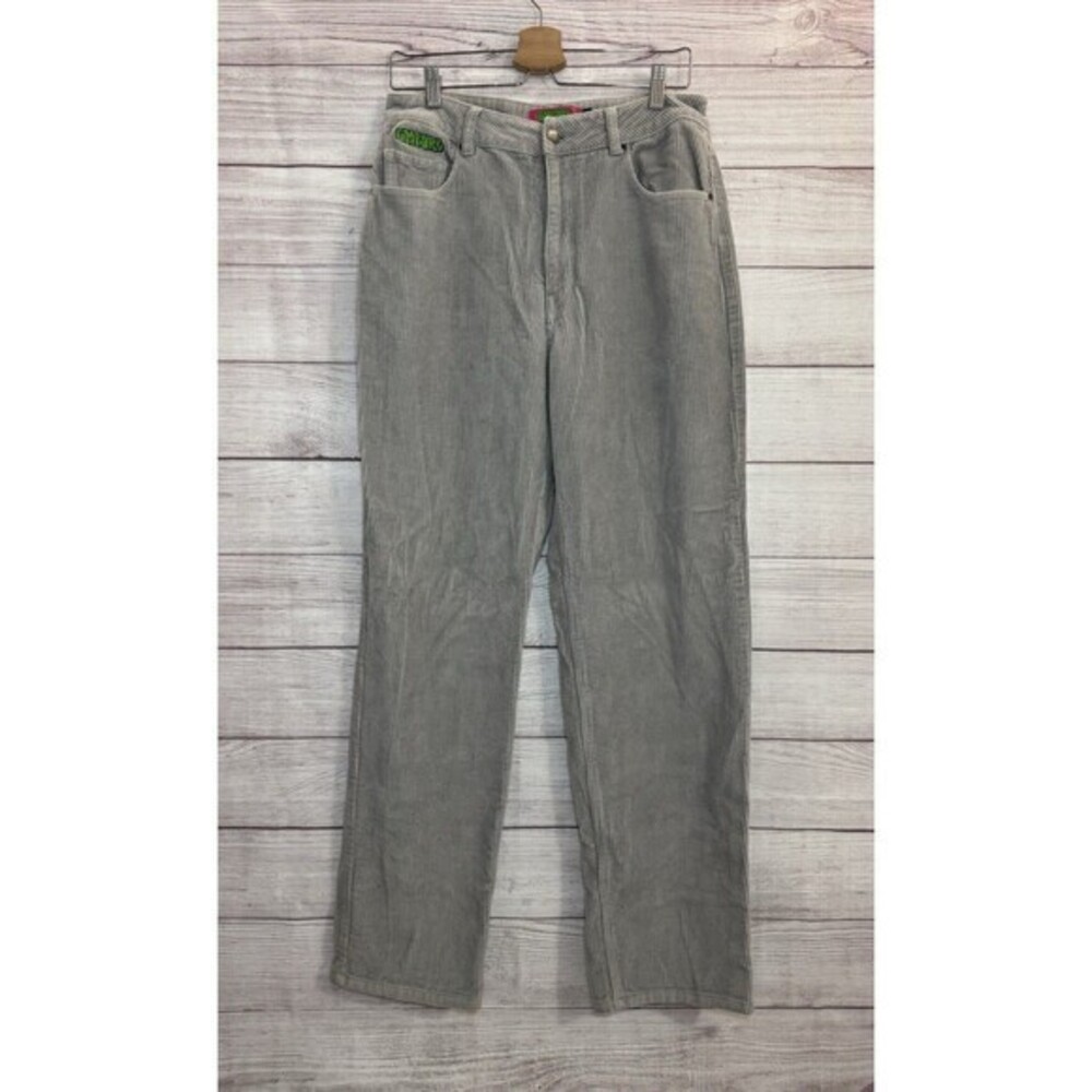 Empyre Tori Corduroy 90’s Skate Pants Gray Y2K 100% Cotton SIZE 6